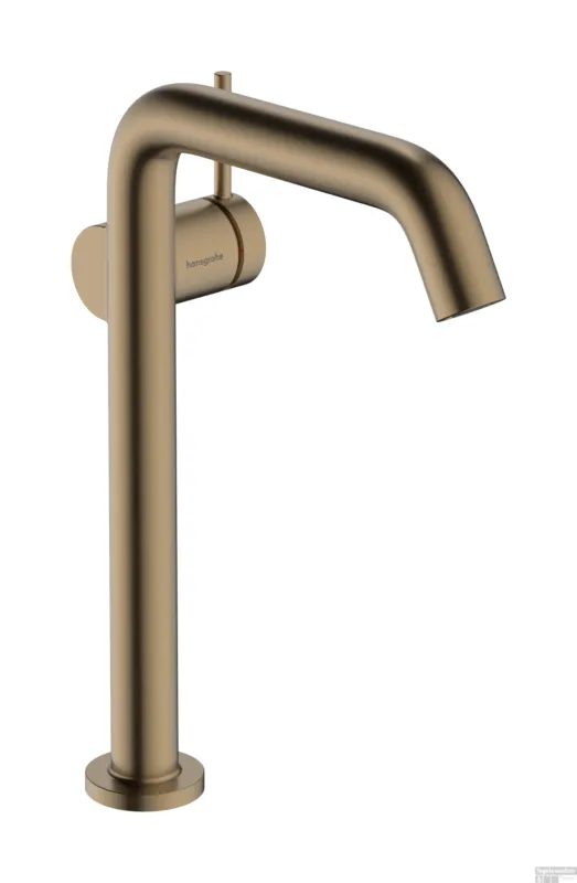 Superprijs Hansgrohe Tecturis S ééngreeps wastafelkraan 240 Fine CoolStart voor waskommen, met afvoerplug, Brushed Bronze