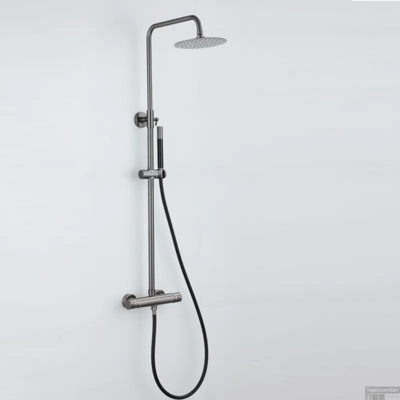 Alleen Vandaag Opbouw Regendouche Set BWS Exclusive Pro Ronde Hoofddouche 30 cm Gunmetal