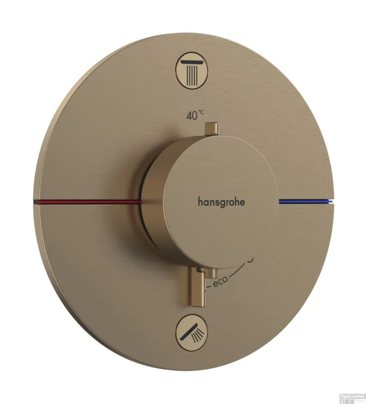 Hansgrohe ShowerSelect Comfort S thermostaat inbouw voor 2 functies, Brushed Bronze Hete Deal