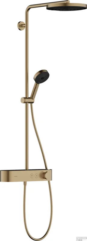 Seizoensaanbieding Hansgrohe Pulsify S Showerpipe 260 1jet EcoSmart met ShowerTablet Select 400, Brushed Bronze