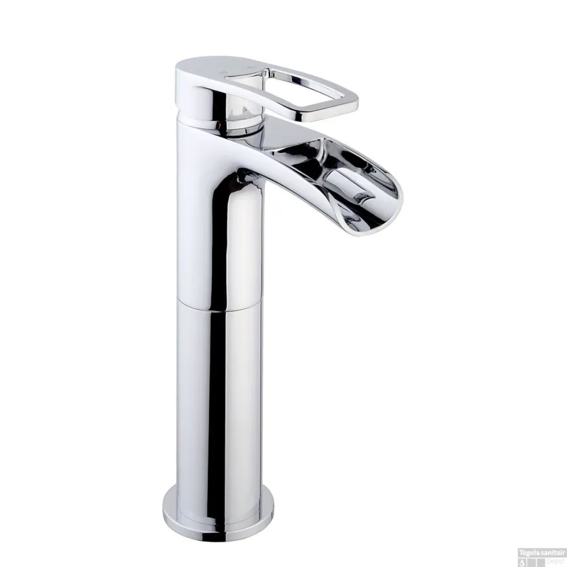 Wastafelkraan Wiesbaden Alegra Hoge Waterval Chroom Direct Beschikbaar