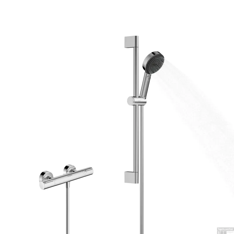 Finale Uitverkoop Hansgrohe Pulsify Select S douchesysteem 105 3jet Relaxation EcoSmart met Element en glijstang 65 cm, chroom