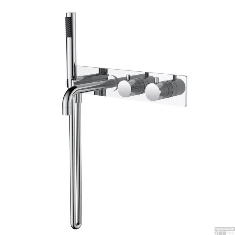 Bad Thermostaatkraan Inbouw Wiesbaden Style 2-knops Chroom Korting
