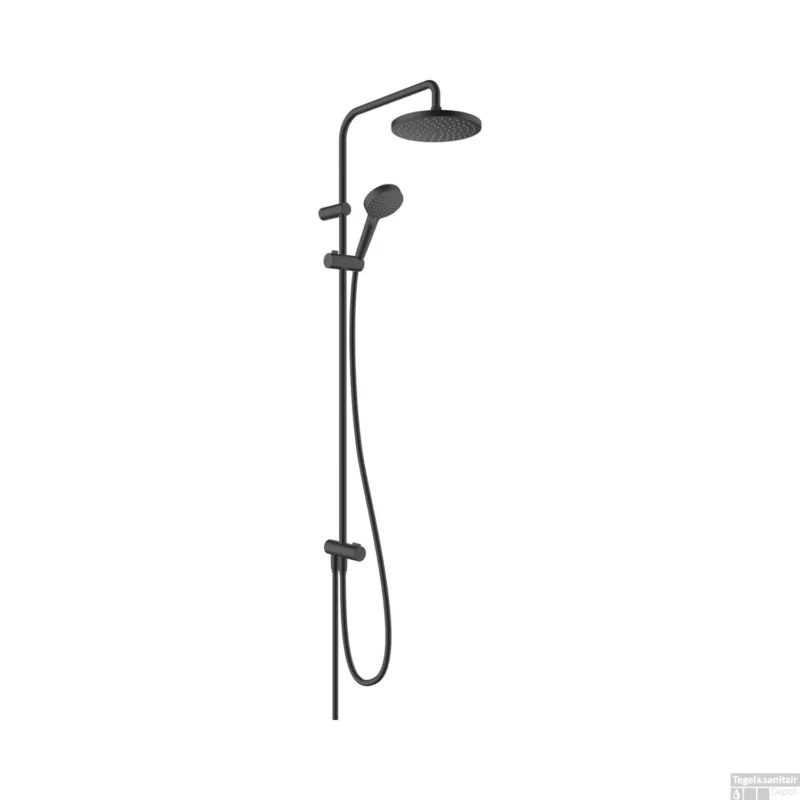 Koop Vandaag Showerpipe HansGrohe Vernis Blend 200 1 Jet Reno EcoSmart Mat Zwart