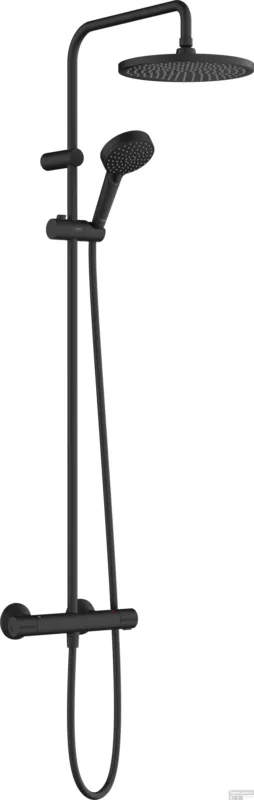 Alleen Vandaag Hansgrohe Vernis Blend showerpipe 240 1jet EcoSmart met thermostaat, mat zwart
