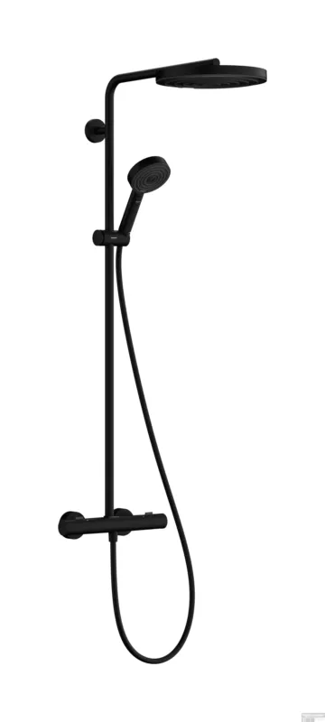 Nu Kopen Hansgrohe Pulsify S Puro Showerpipe 260 1jet EcoSmart met thermostaat en handdouche 3jet, mat zwart