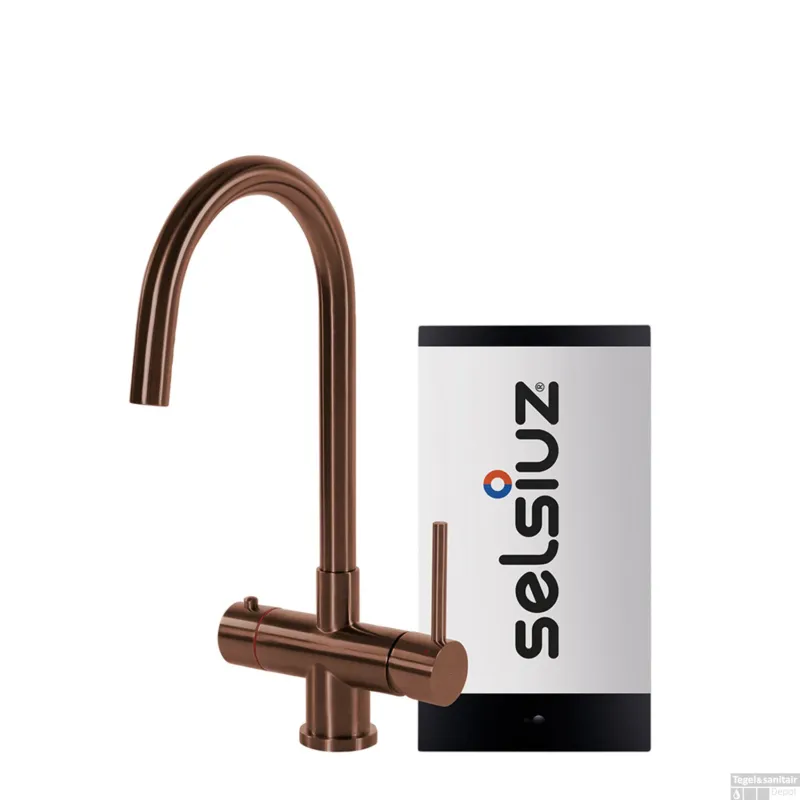 Direct Verzonden Kokendwaterkraan Selsiuz Steel Rond Copper Inclusief Single Boiler