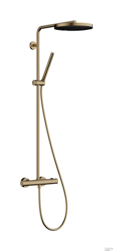 Hansgrohe Pulsify S Puro Showerpipe 260 1jet met thermostaat, Brushed Bronze Gratis Retour