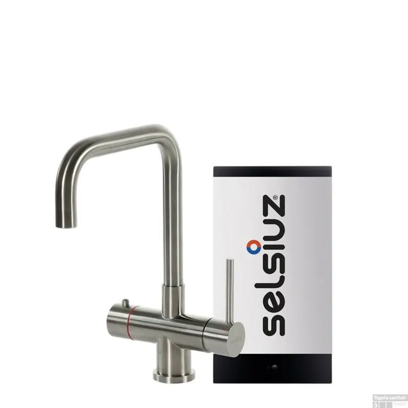 Shop Nu Kokendwaterkraan Selsiuz Steel Haaks RVS Inclusief Combi Extra Boiler