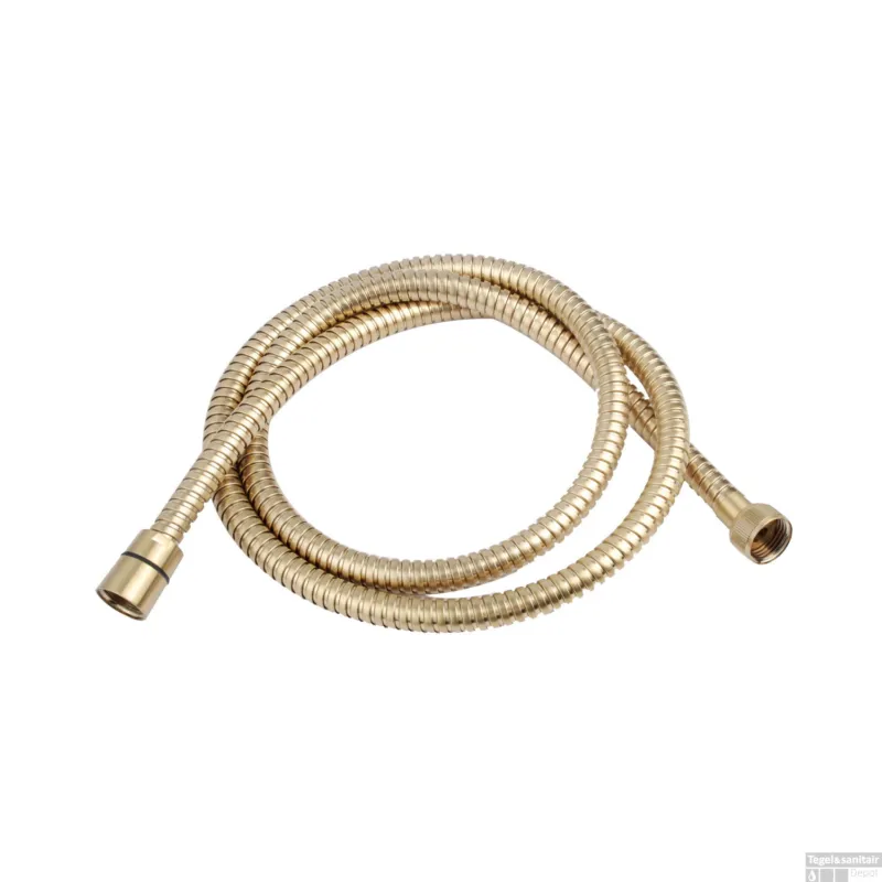 Doucheslang Wiesbaden Luxe Conisch 150 cm Geborsteld Messing Goud Rechtstreeks Van De Fabrikant