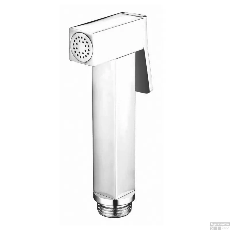 Toiletdouche BWS Miro Met Muurhaak Vierkant 11.65x4.6cm Chroom Direct Verzonden