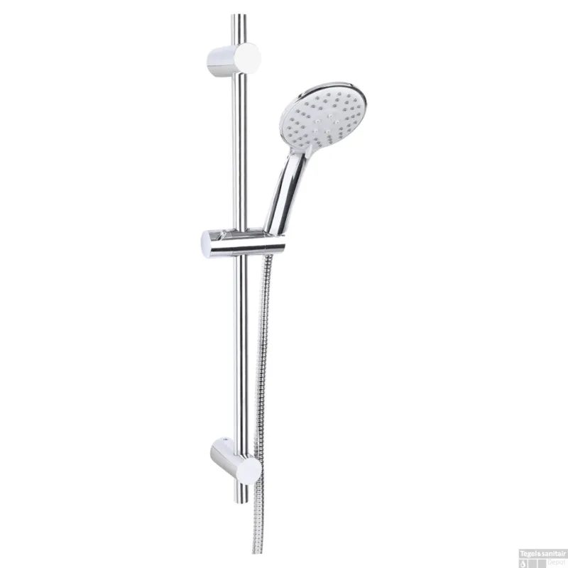 Glijstangset Differnz Deluxe 54 cm Met Handdouche en Doucheslang Chroom Speciale Aanbieding