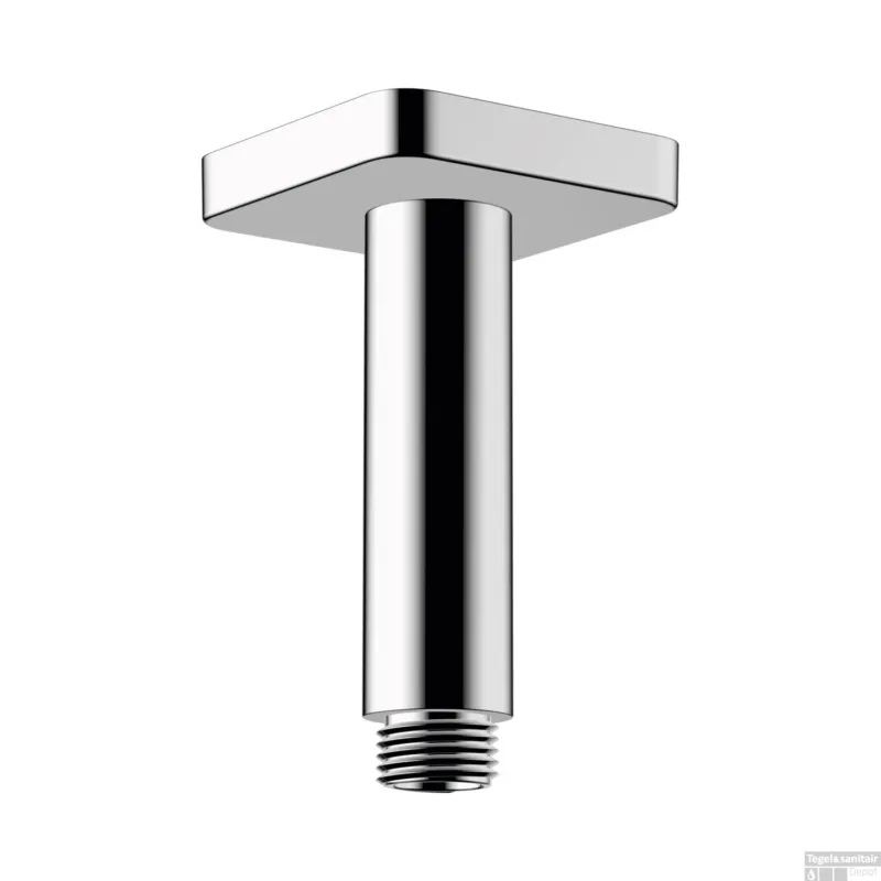 Plafondaansluiting HansGrohe Vernis Shape 10 cm Chroom Op = Op