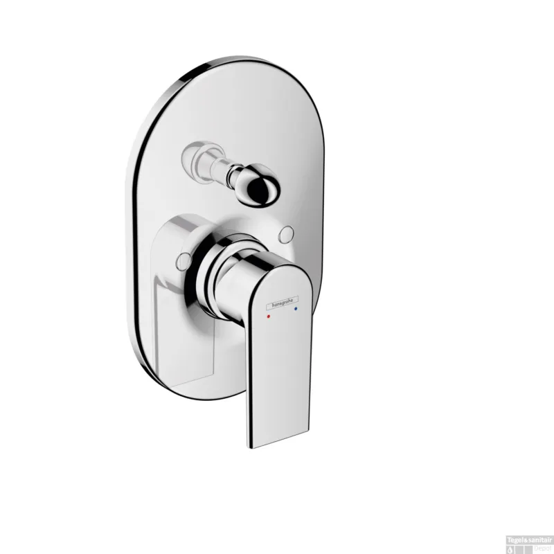 Badmengkraan Inbouw HansGrohe Vernis Shape Eengreeps Rond Chroom Snelle Levering