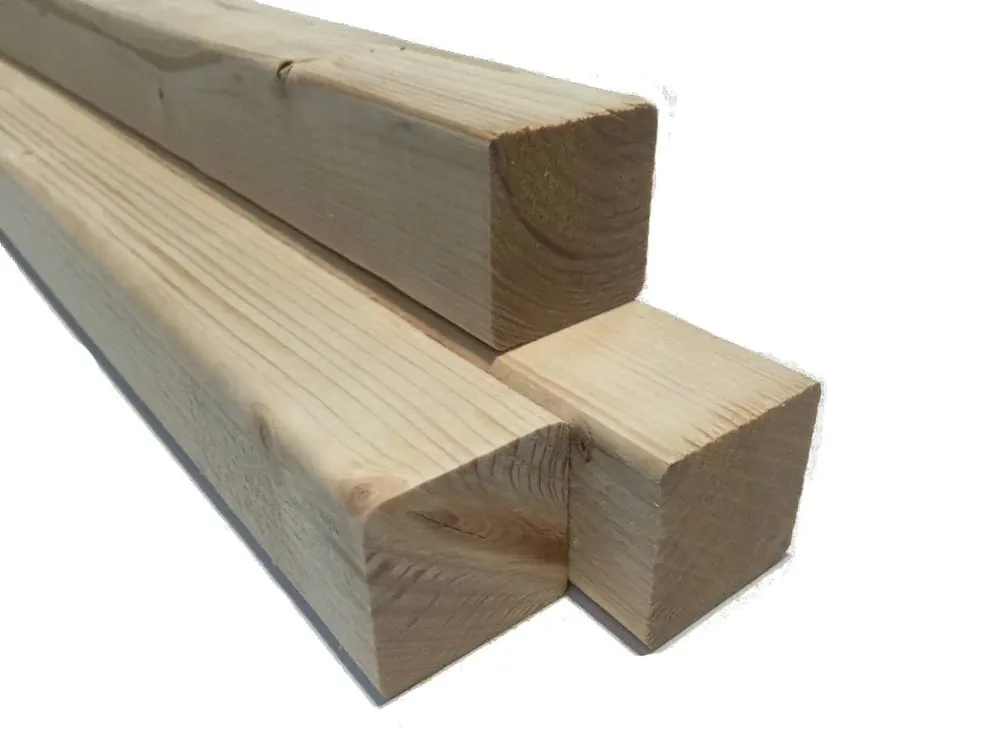 Direct Verzonden Vuren Regel 45 x 45 mm (4.5 x 4.5 cm) Geschaafd - Vuren 4.5x4.5x420cm