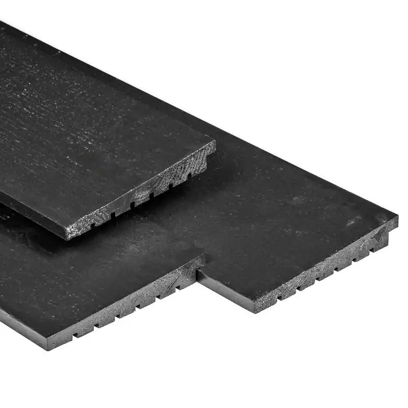 Vuren Zweeds Rabat 14/28x195mm Zwart Gespoten - 360cm Gecertificeerd