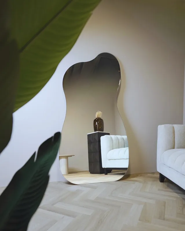 Betaalbaar Organische Lys Spiegel met LED-verlichting – 180x100 cm | Luxe design wandspiegel