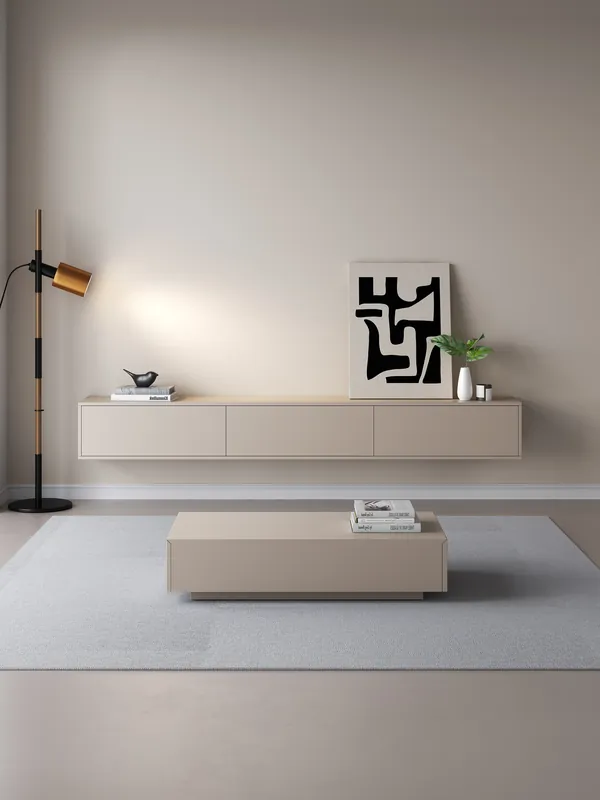 Alleen Vandaag TV meubel 240cm - URBAN Exclusive Collection - Japandi Beige