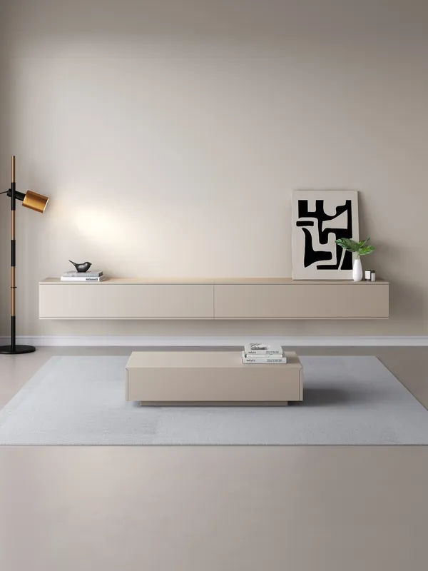TV meubel 150cm - URBAN Exclusive Collection - Japandi Beige Beperkte Voorraad