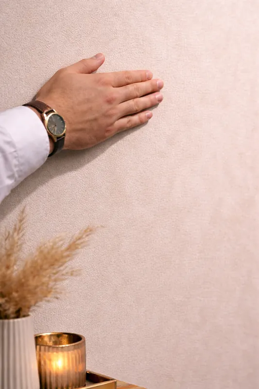 Gratis Retour Suede Wandpaneel - Natuurlijke Textuur - 280 x 122cm - Japandi Beige