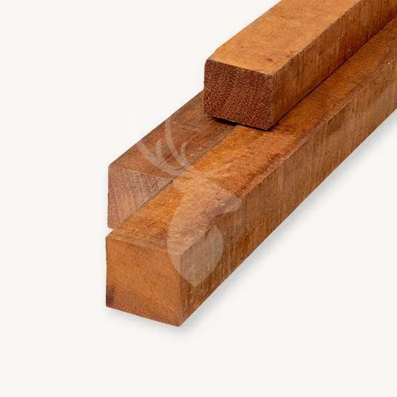 Hardhouten paal | azobe | ruw | 6x6 cm | 100 cm Speciale Aanbieding