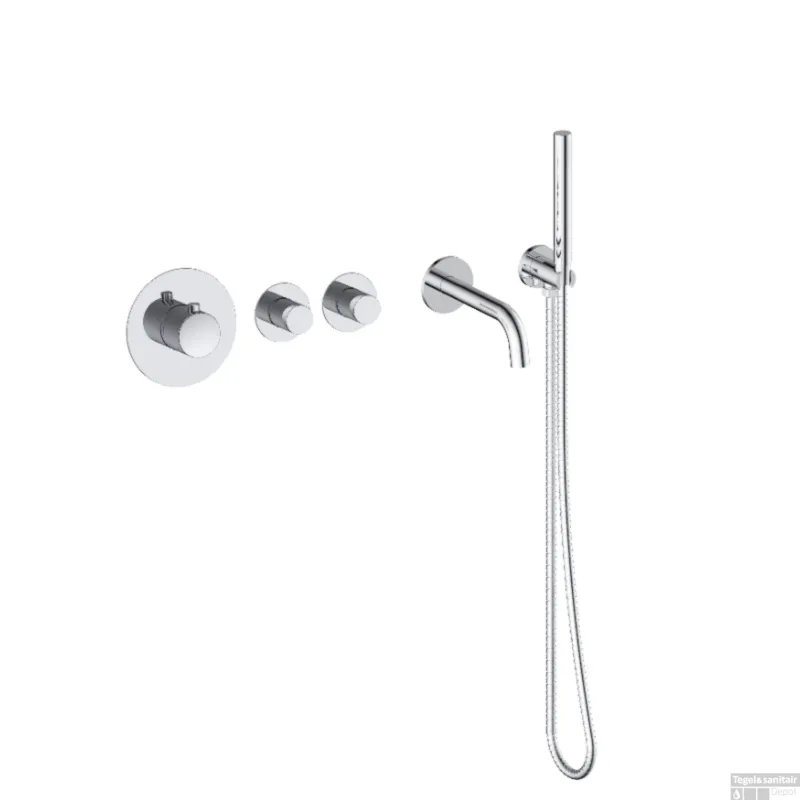Direct Beschikbaar Badset Inbouw Deluxe Sanilux Giles Met Box Thermostaat Chroom
