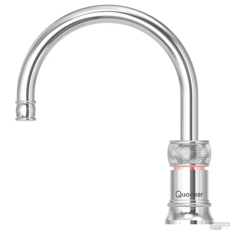 Goedkoop Quooker Kokendwaterkraan Classic Nordic Single Tap Round RVS
