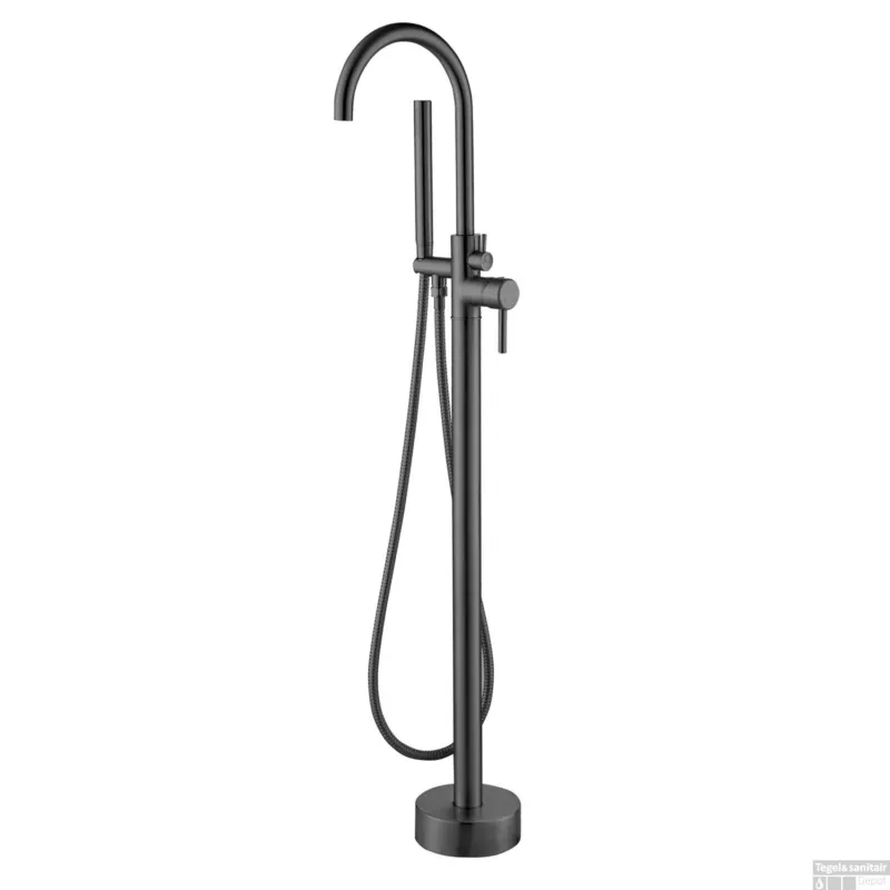 Express Levering Vrijstaande Badmengkraan Best Design Moya 120 cm met Handdouche Gunmetal