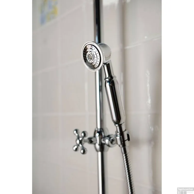 Populair Regendouche Opbouwset Sapho Vanity Retro Chroom (excl. douchekraan)