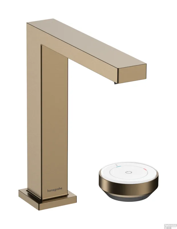 Actieprijs Hansgrohe Tecturis E 2-gats wastafelkraan 150 CoolStart met waste, Brushed Bronze