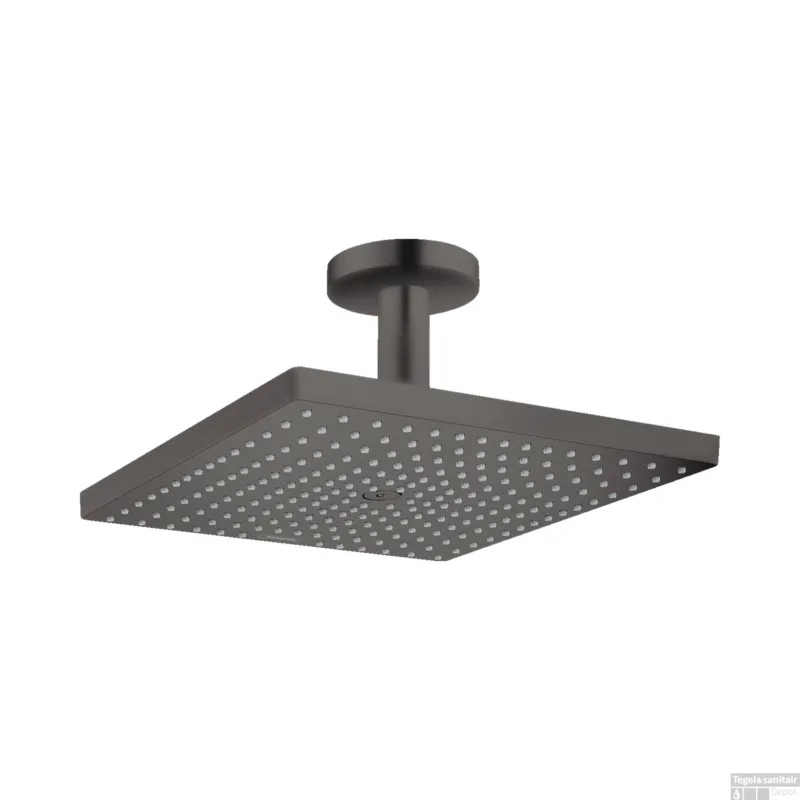 Nieuw Hoofddouche HansGrohe Raindance E 300 1jet Plafondbevestiging Geborsteld Zwart Chroom