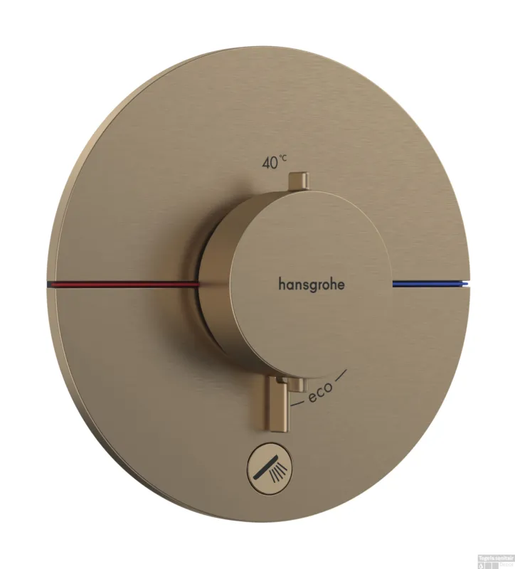 Actieprijs Hansgrohe ShowerSelect Comfort S thermostaat inbouw voor 1 functie en extra uitgang, Brushed Bronze