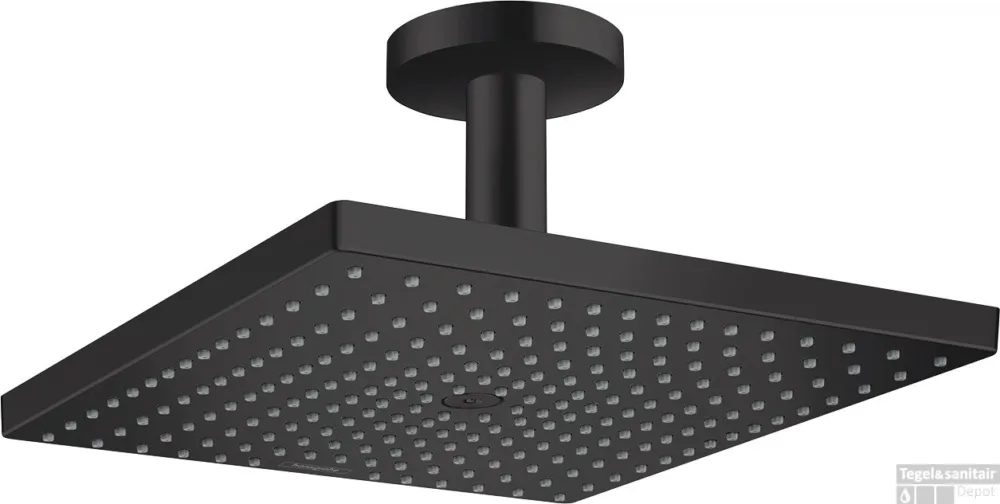 Beperkte Voorraad Hansgrohe Raindance E hoofddouche 300 1jet EcoSmart met plafondaansluiting, mat zwart
