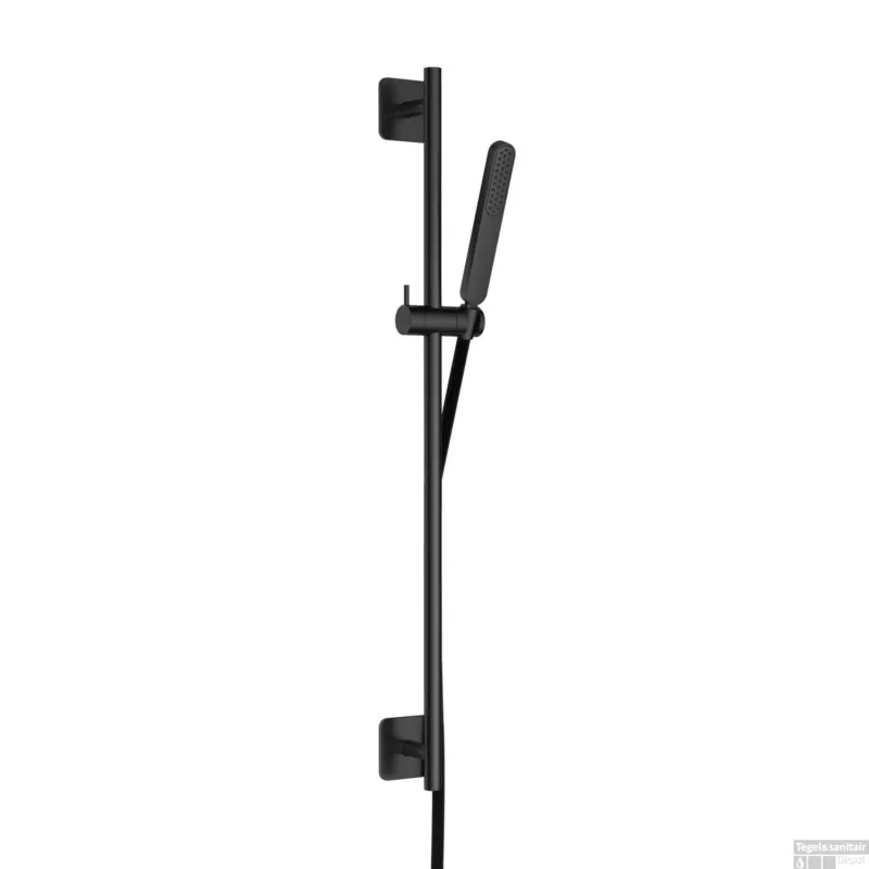 Glijstangset Hotbath Gal 100 cm Met Doucheslang 150 cm En Handdouche Geborsteld Gunmetal PVD Direct Verzonden
