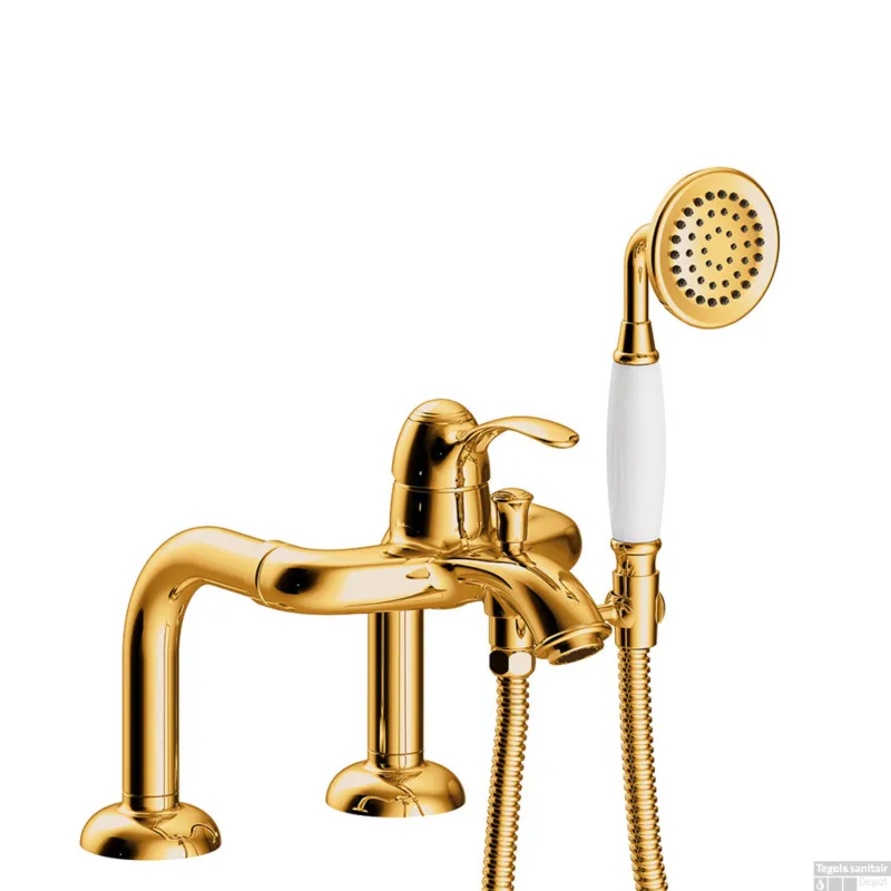 Badrandkraan Tres Clasic Mengkraan Opbouw Incl. Handdouche Goud Premium