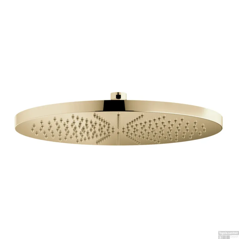 Hoofddouche Hotbath Cobber Opbouw 30 cm Gepolijst Messing PVD Merkproduct