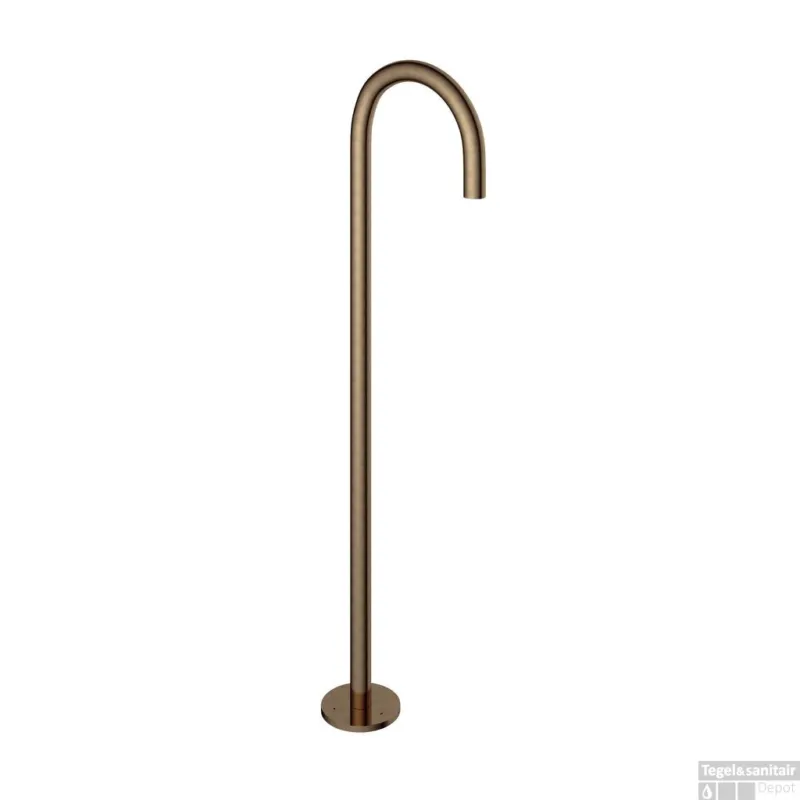 Baduitloop Hotbath Cobber Vrijstaand 106 cm Verouderd Messing Living Colours Finale Uitverkoop