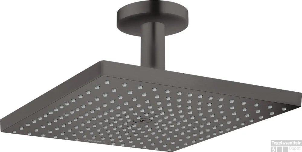 Hansgrohe Raindance E hoofddouche 300 1jet EcoSmart met plafondaansluiting, Brushed Black Chrome Merkproduct
