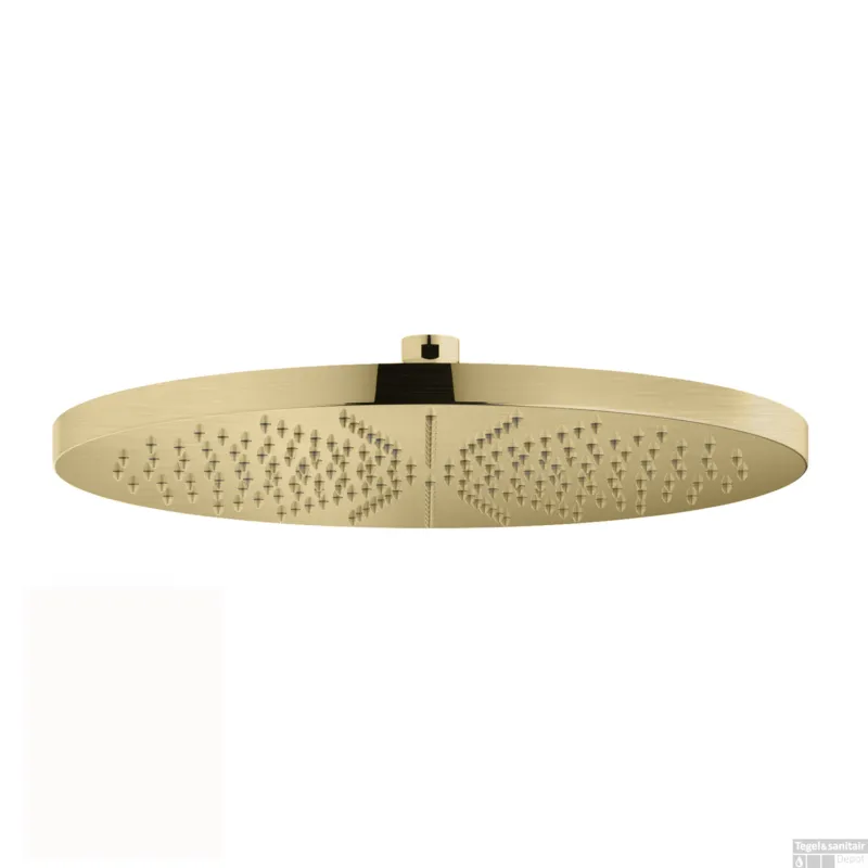 Hoofddouche Hotbath Cobber Opbouw 30 cm Geborsteld Messing PVD Uitverkoop
