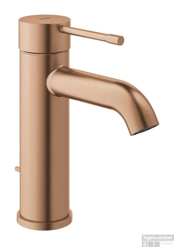 Veilige Betaling Wastafelmengkraan GROHE Essence New S-Size M/Waste Warm Sunset Geborsteld