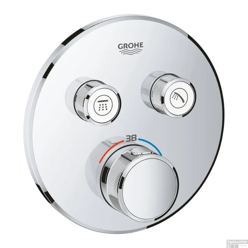 Rechtstreeks Van De Fabrikant Douchethermostaat GROHE Grohtherm Smartcontrol Afdekset met Omstel Rond Chroom