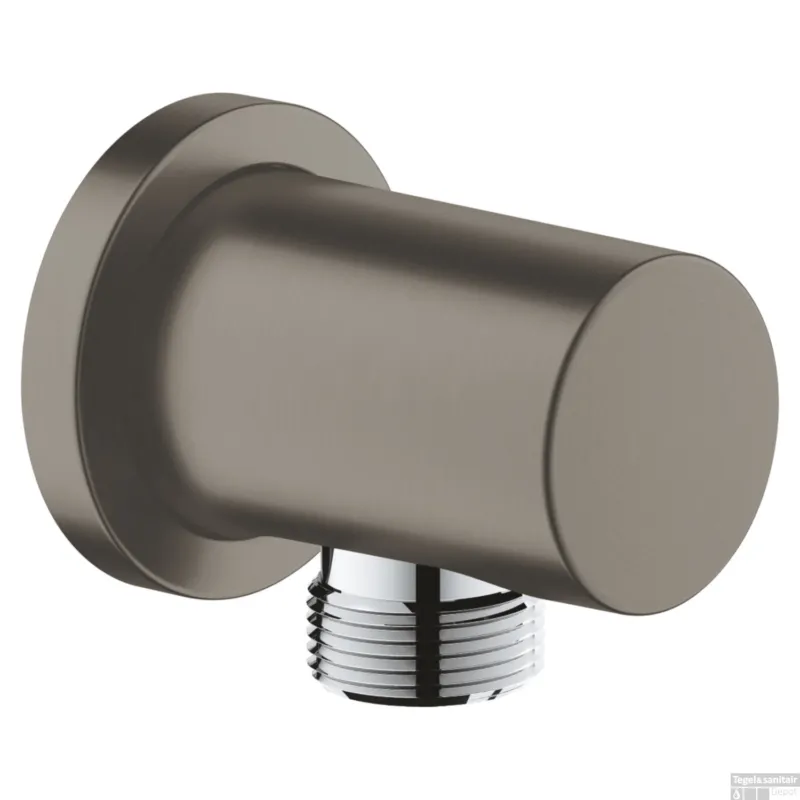 Wandaansluitbocht GROHE Rainshower Hard Graphite Geborsteld Nu Kopen