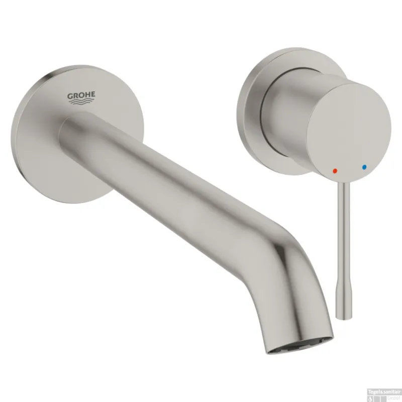 Wastafelkraan GROHE Essence Inbouwkraan Supersteel (excl. inbouwdeel) Beperkte Voorraad