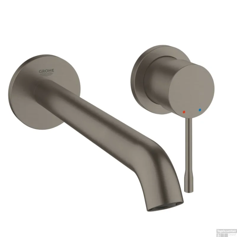 Alleen Vandaag Wastafelkraan GROHE Essence Inbouwkraan 23cm Hard Graphite Geborsteld (excl. inbouwdeel)