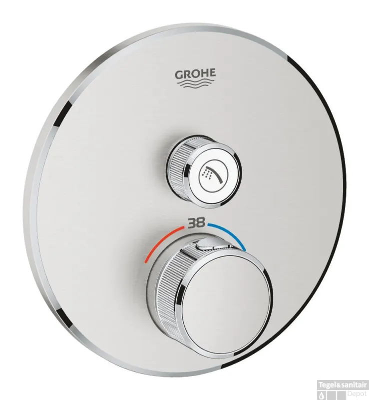 Opbouwdeel GROHE Grohtherm Smartcontrol Douche T, Rond Direct Beschikbaar
