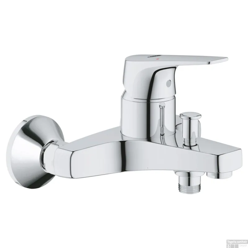 Badkraan GROHE Start Flow met Omstel en Koppelingen Chroom Gratis Retour