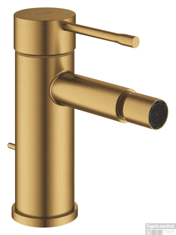 Tijdelijk Beschikbaar Bidetmengkraan GROHE Essence New S-Size M/Waste Cool Sunrise Geborsteld
