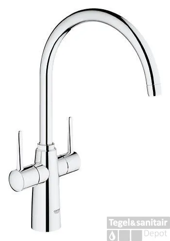Actieprijs GROHE Ambi Keukenkraan Hoog Model 377 Mm. Chroom
