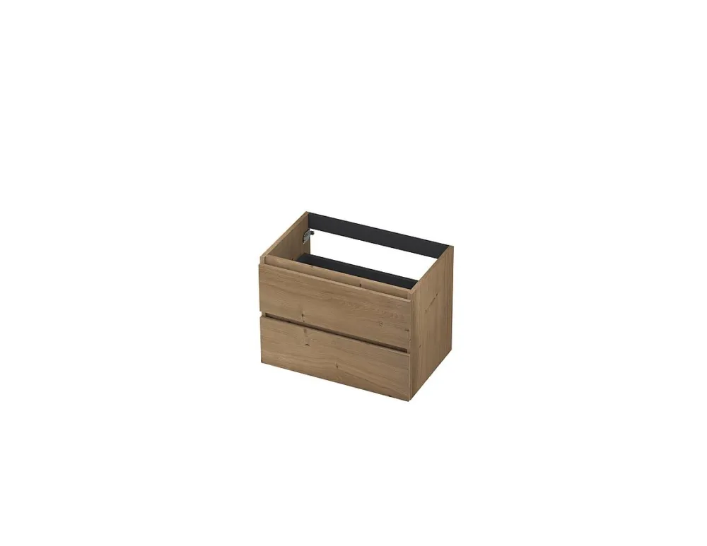 Direct Beschikbaar BLISS Onderkast 2 laden greeploos alu keerlijst | 700 x 450 x 520