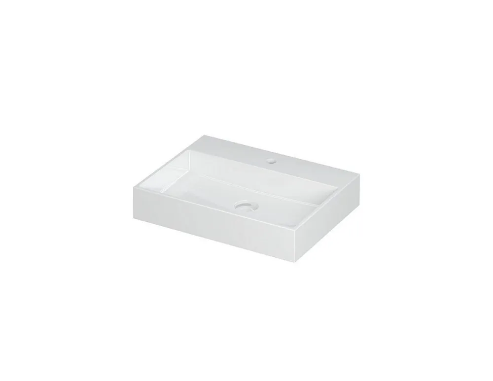 UNITED wastafel 60x45 cm - Strak design met verdekt overloopsysteem Rechtstreeks Van De Fabrikant